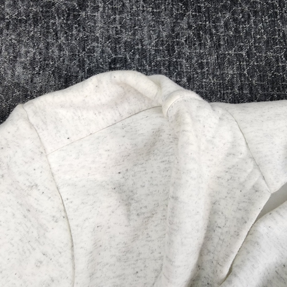 FLX Hoodie Recycled Polyester Blend Mens Large White Speckled Active Outdoor - Picture 12 of 13